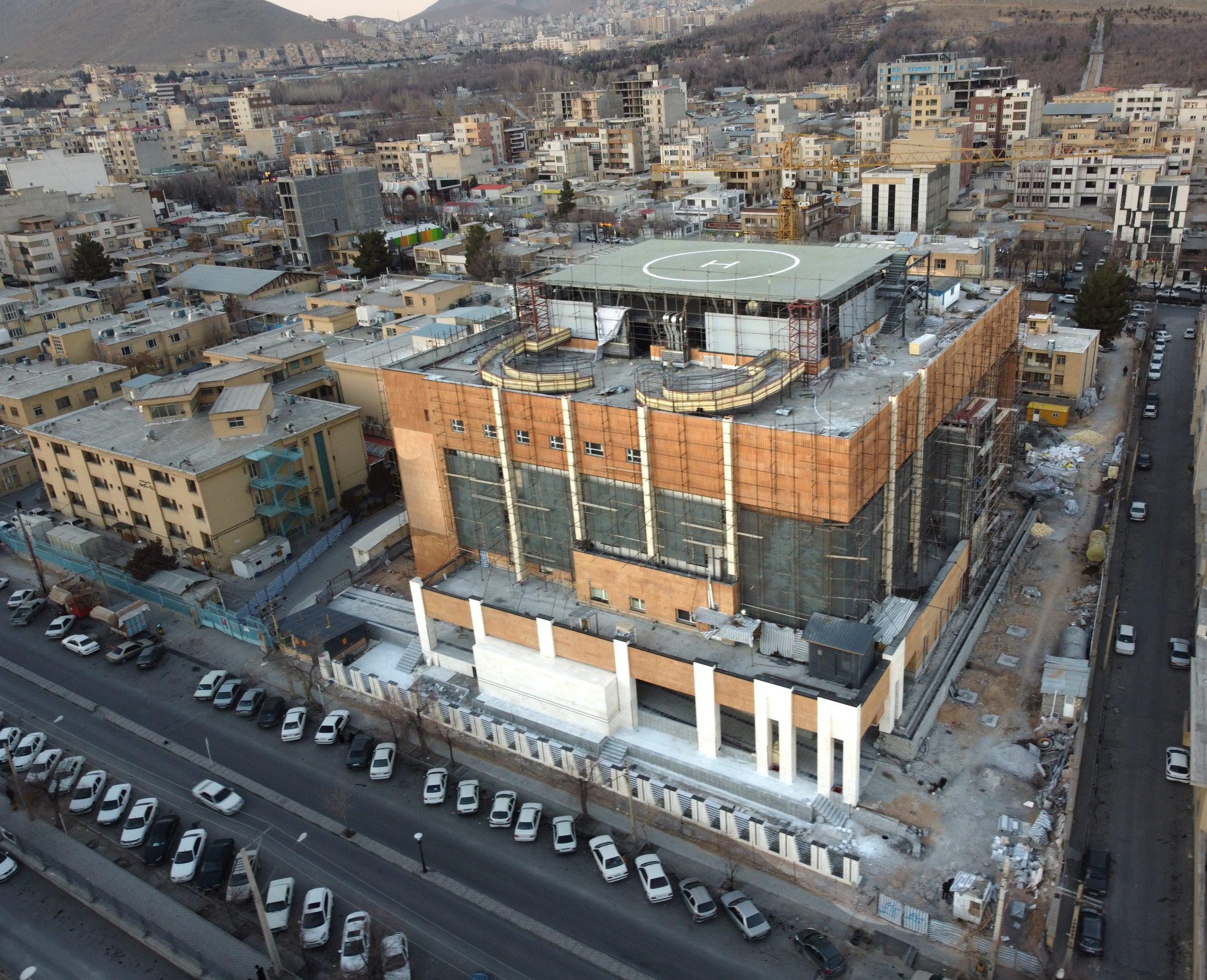 عکس پروژه بیمارستان هاجر شهرکرد عکس پروژه بیمارستان هاجر شهرکرد